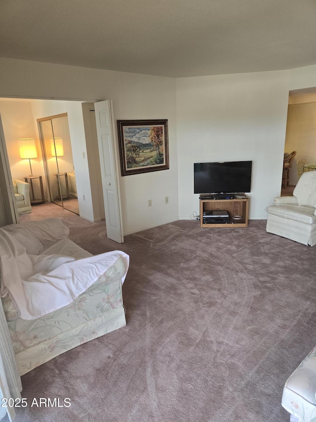 bedroom with carpet floors