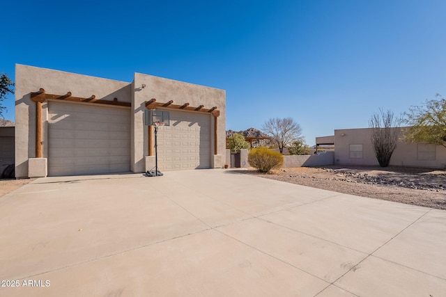 view of home's exterior featuring a garage