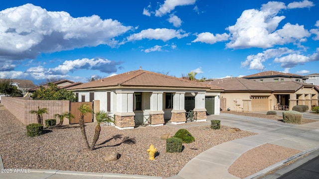 view of front of home featuring a garage