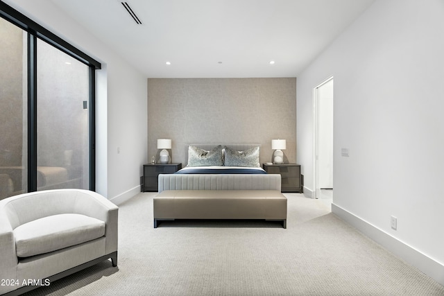 6862 E Joshua Tree Ln, Paradise Valley, AZ 85253 - carpeted bedroom with recessed lighting and baseboards