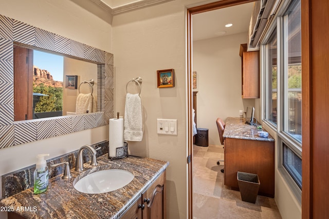 bathroom with vanity