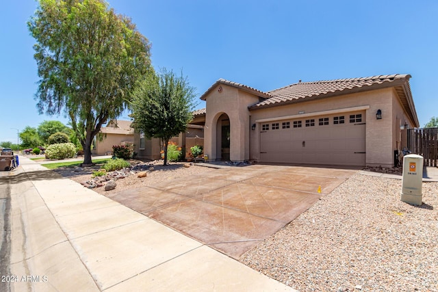 view of front of home featuring a garage