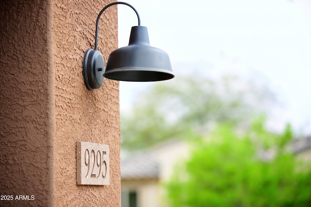 9295 W Wood Dr, Peoria, AZ 85381 - exterior details with stucco siding