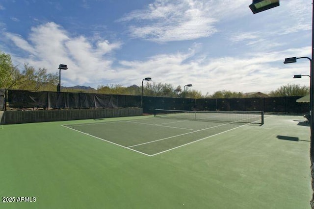 view of tennis court