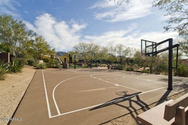 view of basketball court