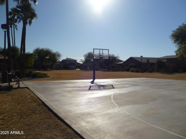 view of basketball court featuring community basketball court