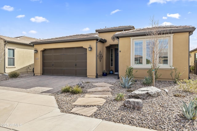 view of front of home featuring a garage