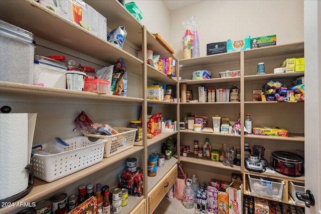 view of pantry