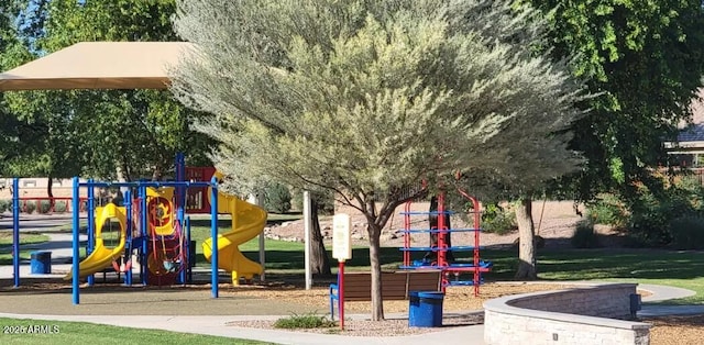 view of jungle gym