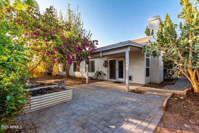 view of patio with french doors