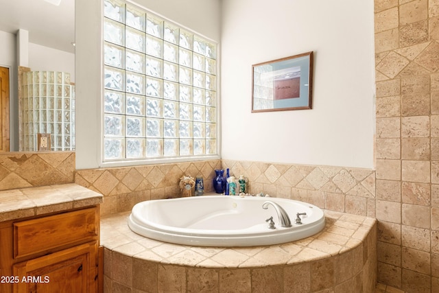 bathroom with a bath