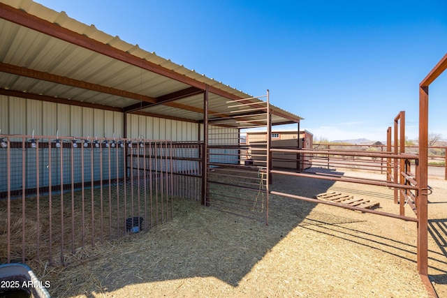 view of horse barn
