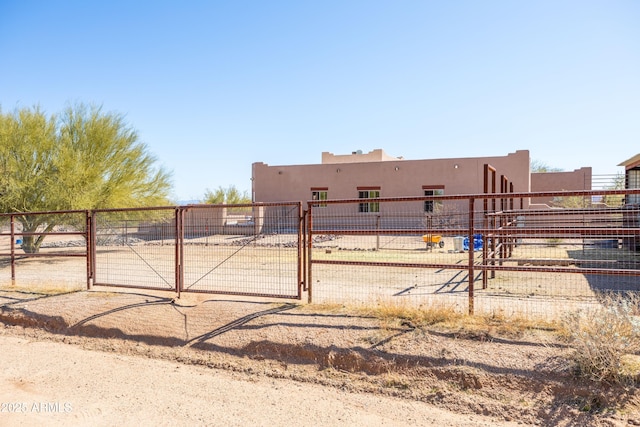 exterior space featuring fence