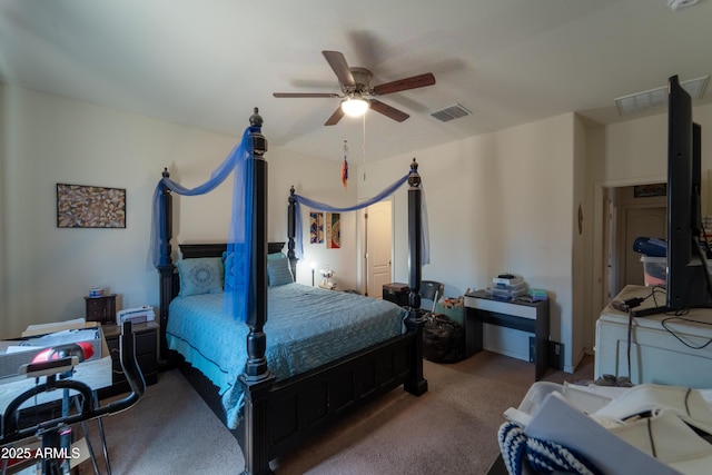 24349 W Gregory Rd, Buckeye, AZ 85326 - carpeted bedroom with ceiling fan and visible vents
