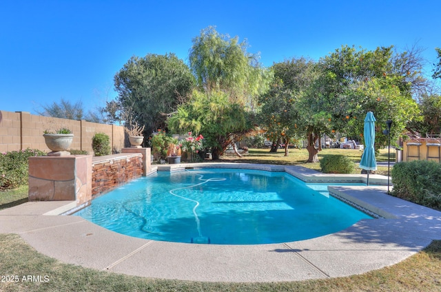 view of pool