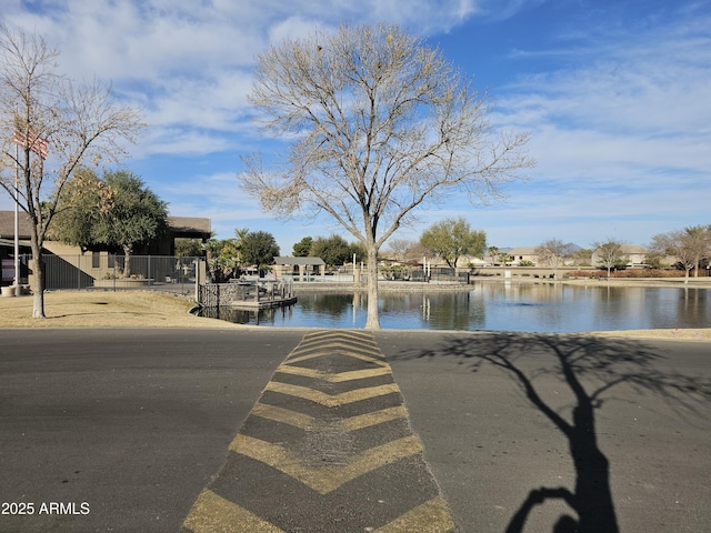 view of water feature