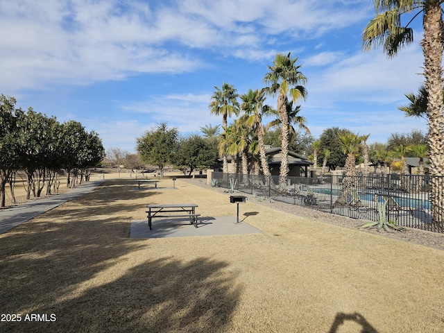 view of home's community with a swimming pool