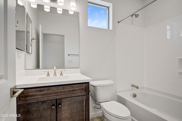 4515 Charro Ct, Wickenburg, AZ 85390 - bathroom featuring toilet, shower / washtub combination, and vanity