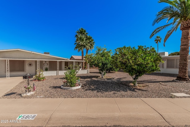 5808 E Lawndale St, Mesa, AZ 85215 - view of front of house with covered porch