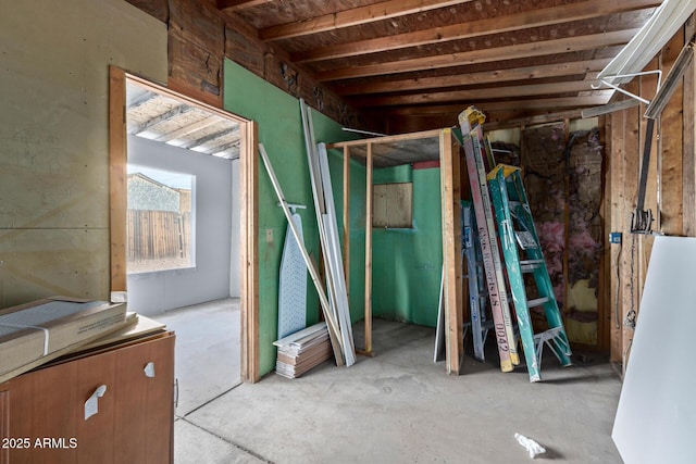 misc room featuring concrete floors