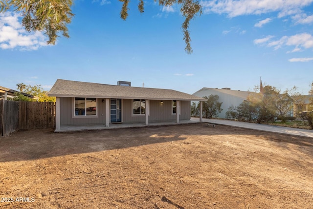 view of ranch-style home