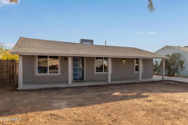 view of ranch-style home