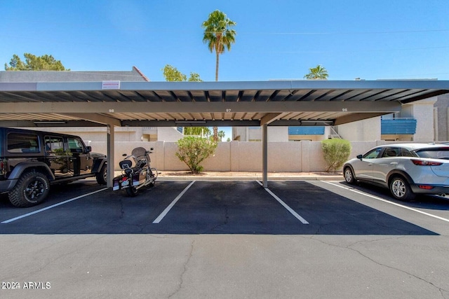 8020 E Thomas Rd Unit 119, Scottsdale, AZ 85251 - covered parking lot featuring fence