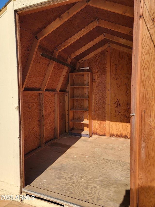 view of storage room