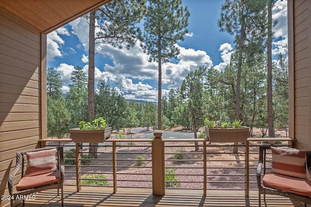 view of wooden terrace