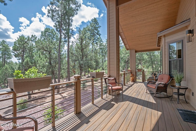 view of wooden terrace