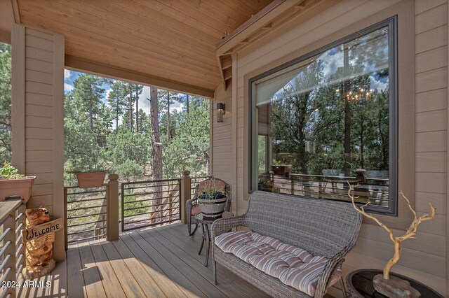4047 W Forest Ct, Pine, AZ 85544 - view of wooden terrace