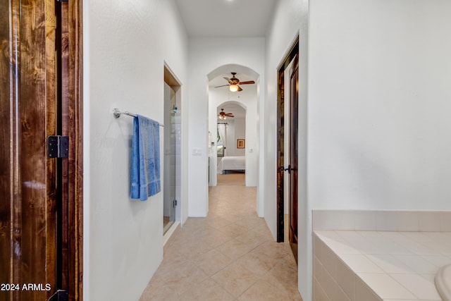 3105 S Amble Pass, Gold Canyon, AZ 85118 - hallway featuring light tile flooring