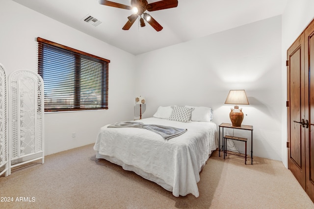 3105 S Amble Pass, Gold Canyon, AZ 85118 - carpeted bedroom featuring ceiling fan