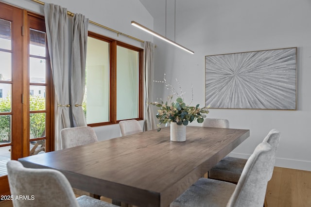 6648 E Horseshoe Rd, Paradise Valley, AZ 85253 - dining space featuring baseboards and wood finished floors