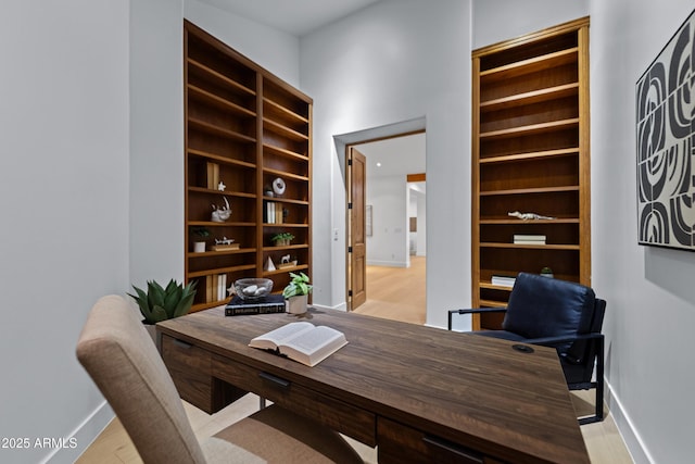 6648 E Horseshoe Rd, Paradise Valley, AZ 85253 - office featuring baseboards and light wood-style flooring