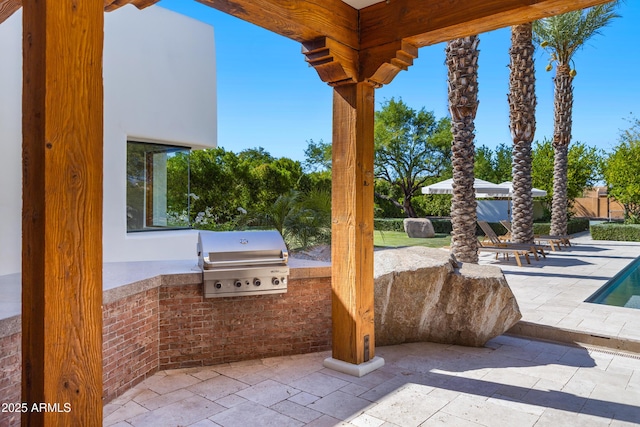 6648 E Horseshoe Rd, Paradise Valley, AZ 85253 - view of patio / terrace featuring exterior kitchen and grilling area