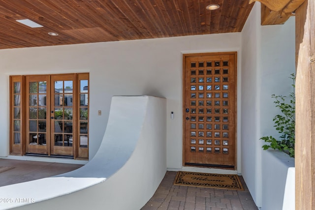 6648 E Horseshoe Rd, Paradise Valley, AZ 85253 - doorway to property featuring french doors and stucco siding