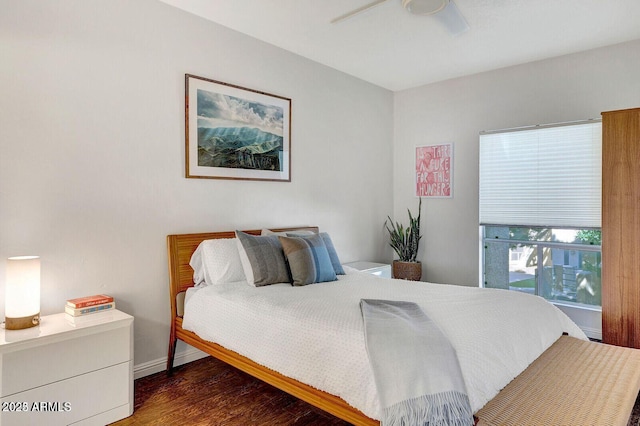 101 N 7th St Unit 225, Phoenix, AZ 85034 - bedroom featuring wood finished floors and ceiling fan