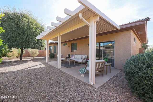 view of patio / terrace featuring outdoor lounge area