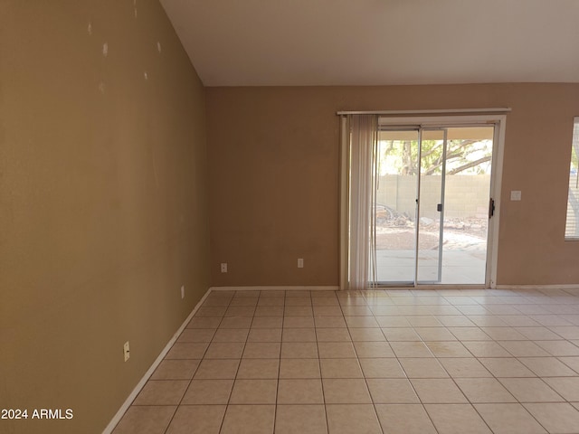 view of tiled spare room