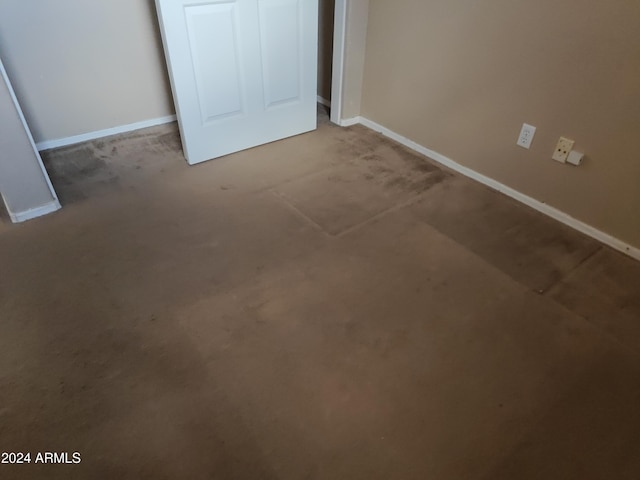 unfurnished bedroom with a closet