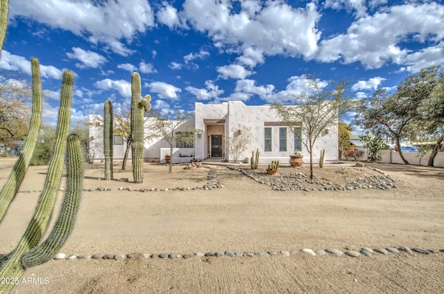 view of pueblo-style home