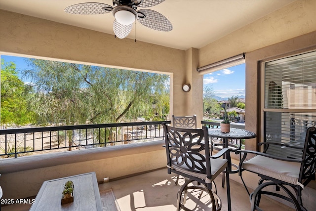 19700 N 76th St Unit 2086, Scottsdale, AZ 85255 - balcony featuring a ceiling fan