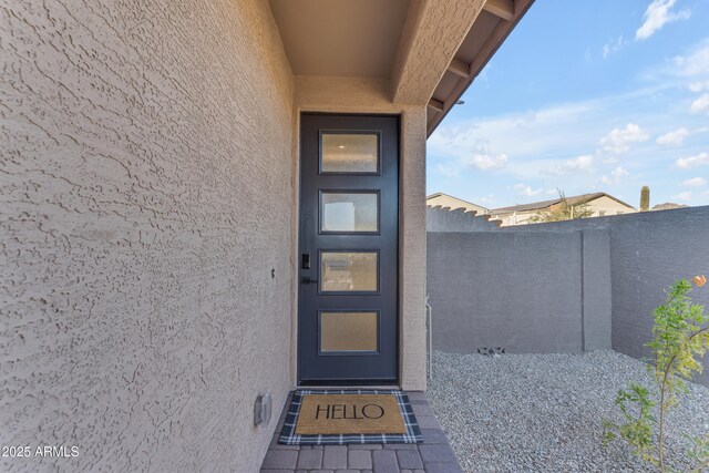 view of entrance to property