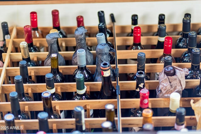 view of wine room