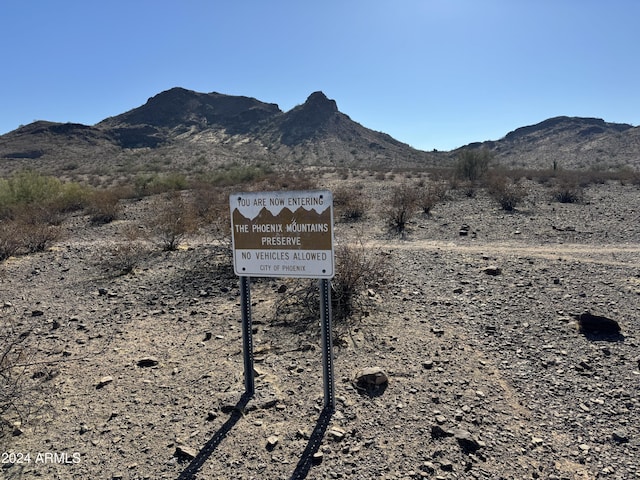 view of mountain feature