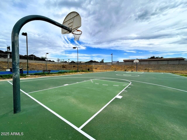 view of sport court