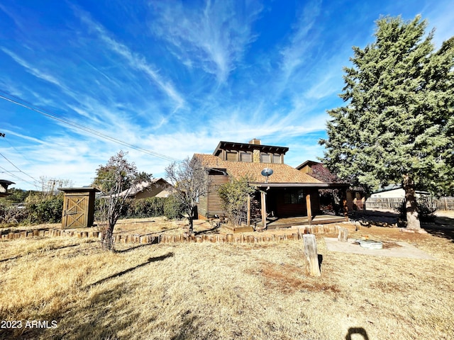 view of front of home