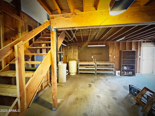 view of basement