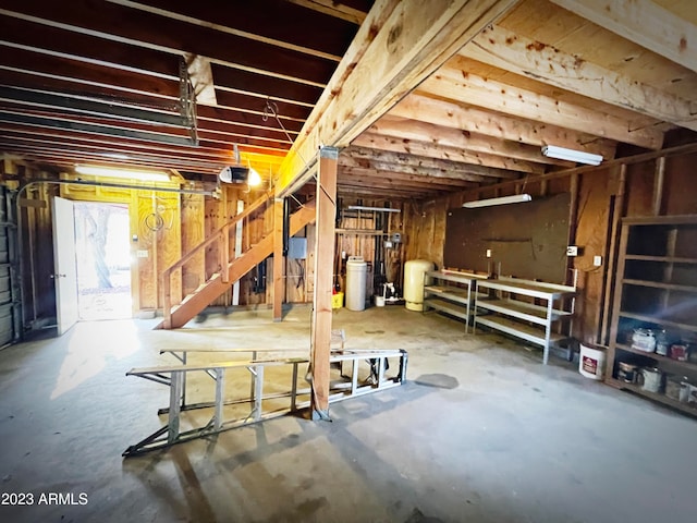 view of basement